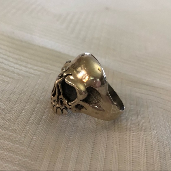 Men’s Skull Ring. 925 silver. Made in Mexico - Picture 3 of 6